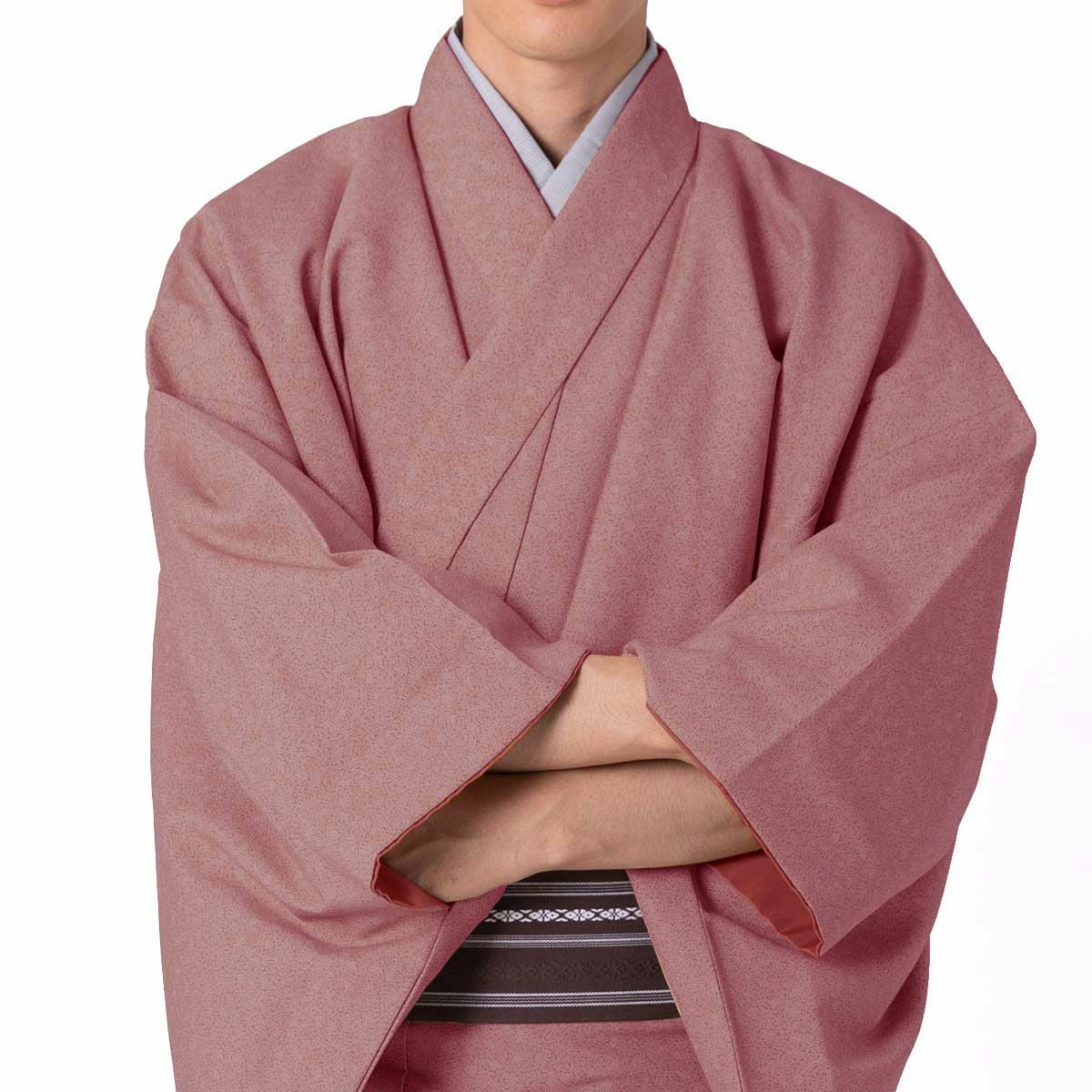 仕立てオーダー着物(もしくは羽織) 洗える着物 江戸小紋 南天 ピンク N