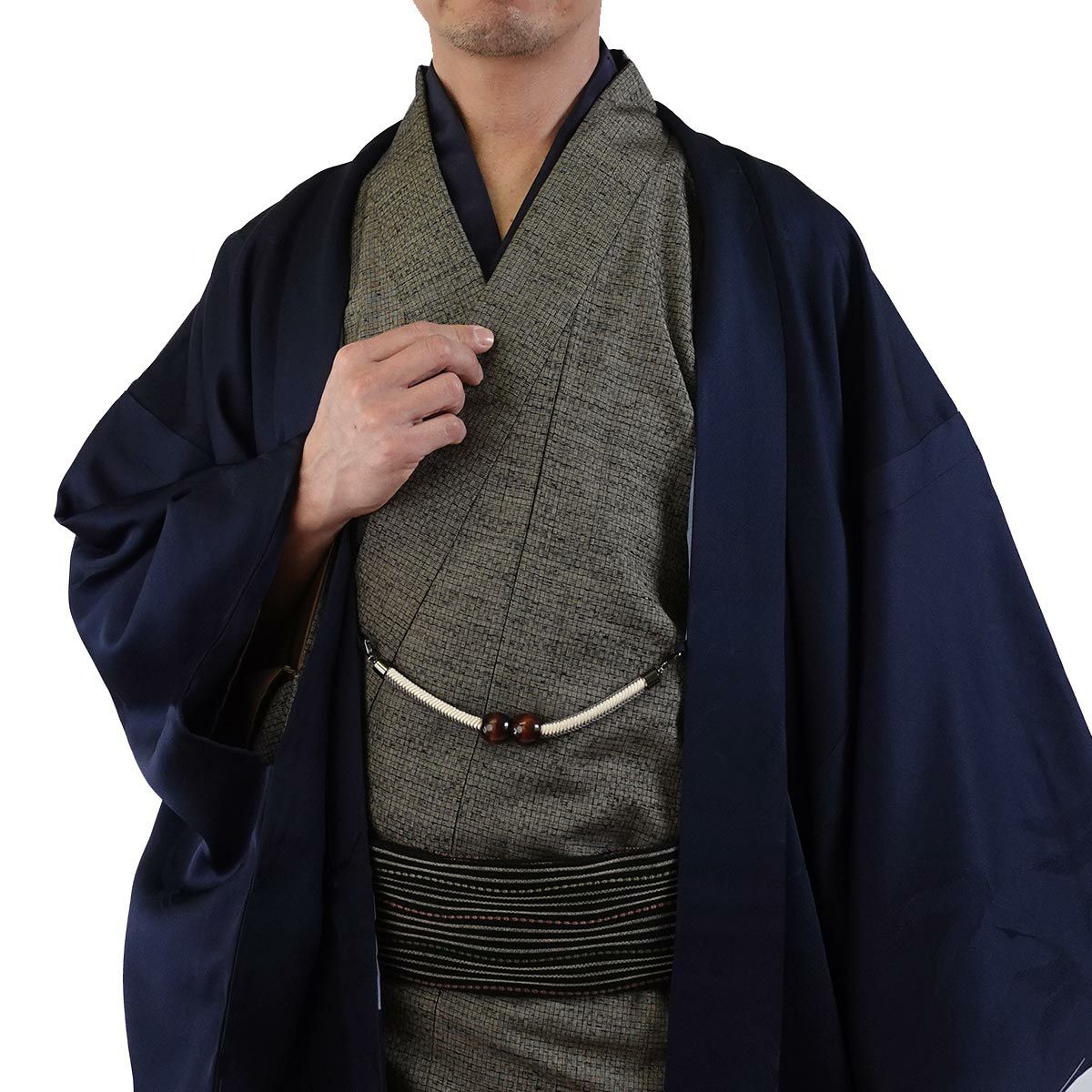 男羽織 正絹 袷 紋意匠