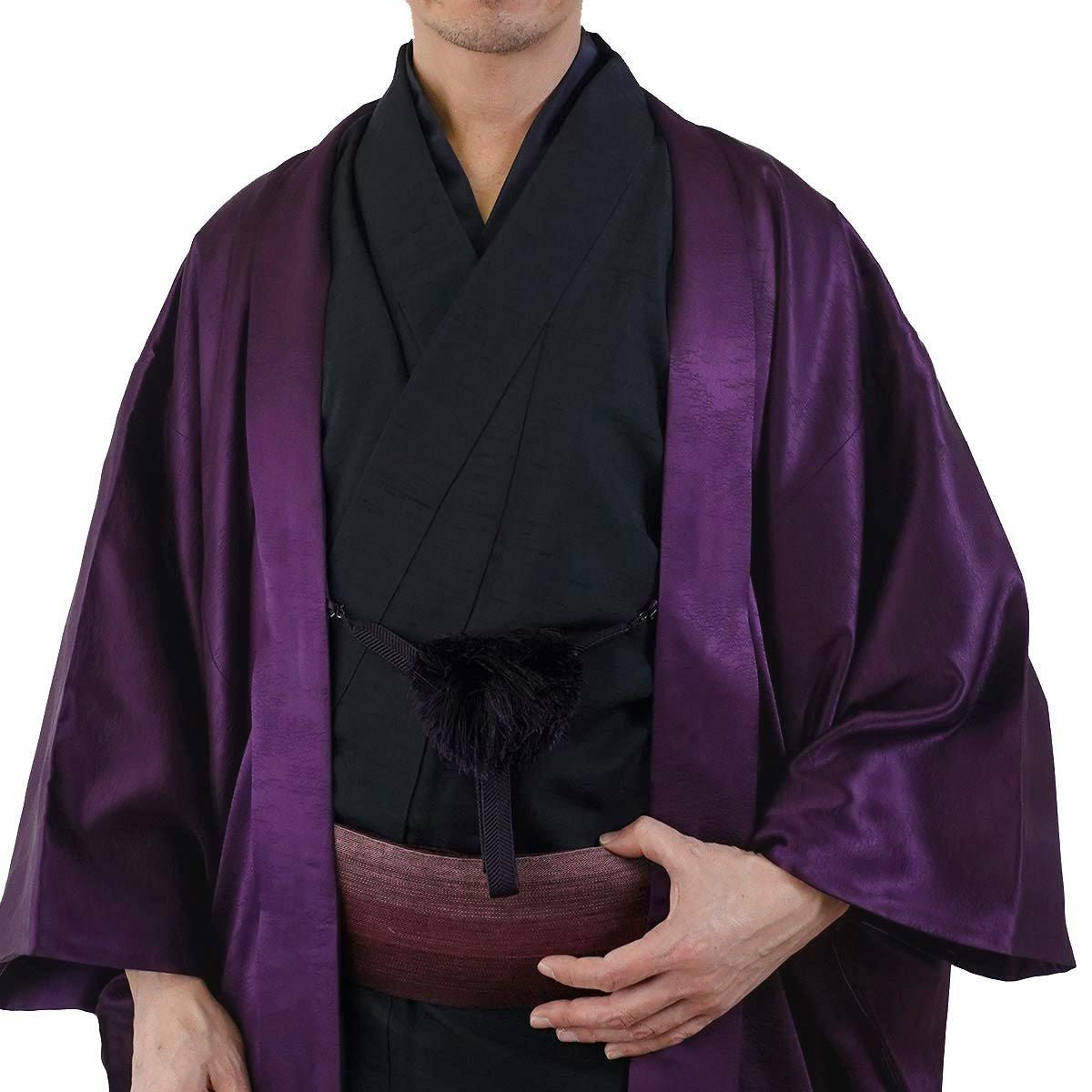 男羽織 正絹 袷 紋意匠