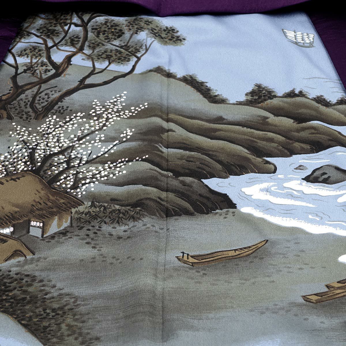 男羽織 正絹 袷 紋意匠