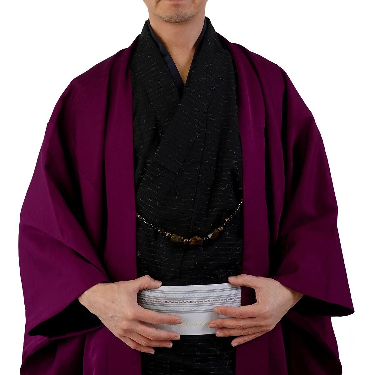 男羽織 正絹 袷 紋意匠