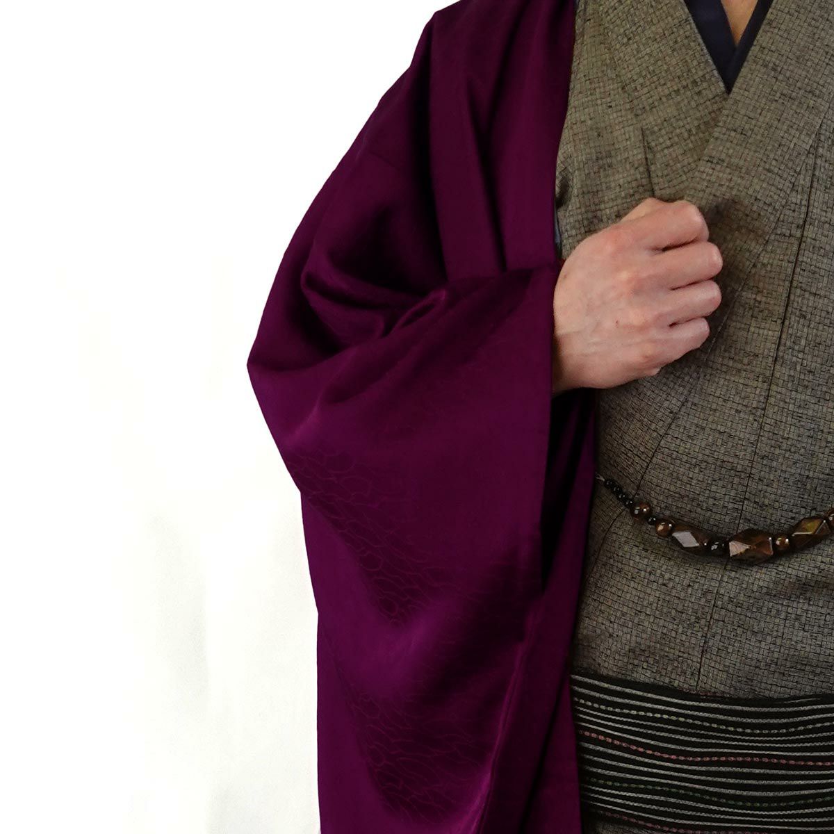 男羽織 正絹 袷 紋意匠