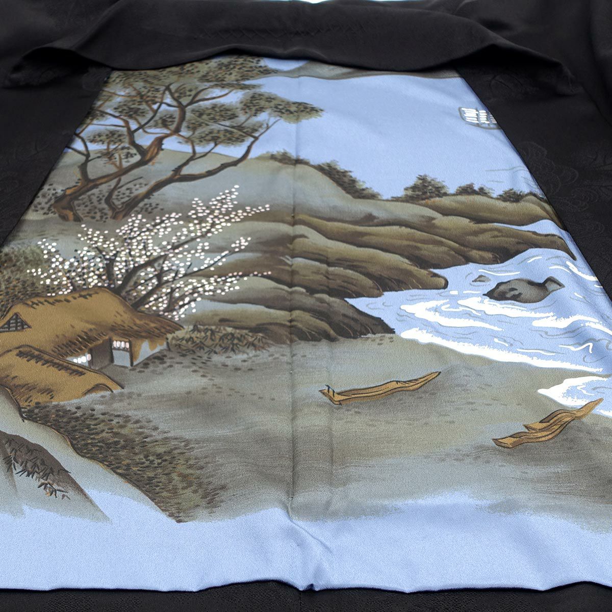 男羽織 正絹 袷 紋意匠