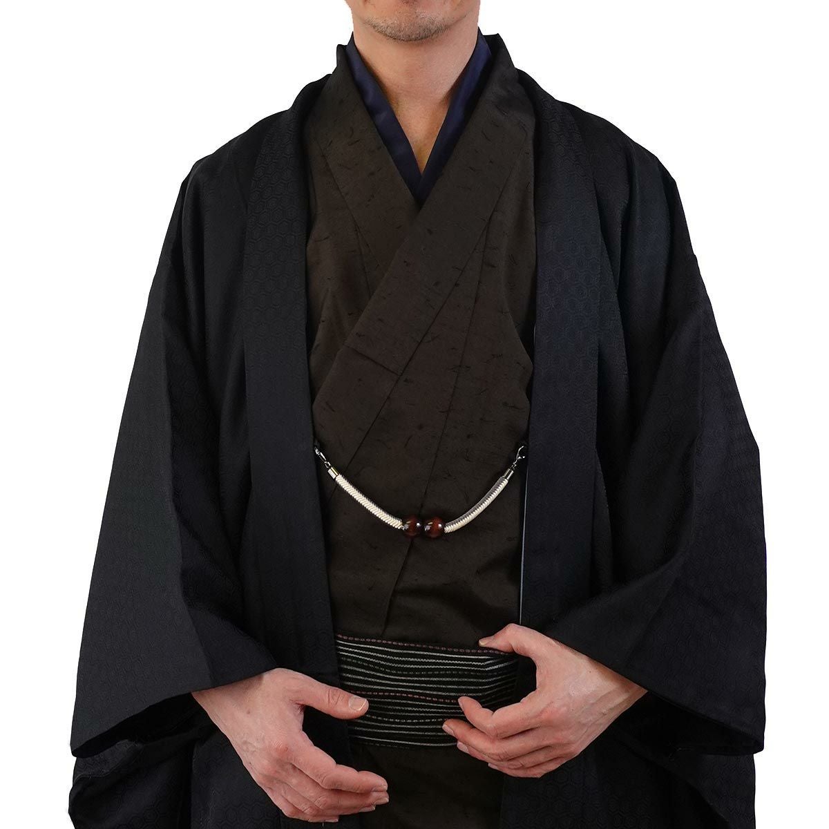 男羽織 正絹 袷 紋意匠