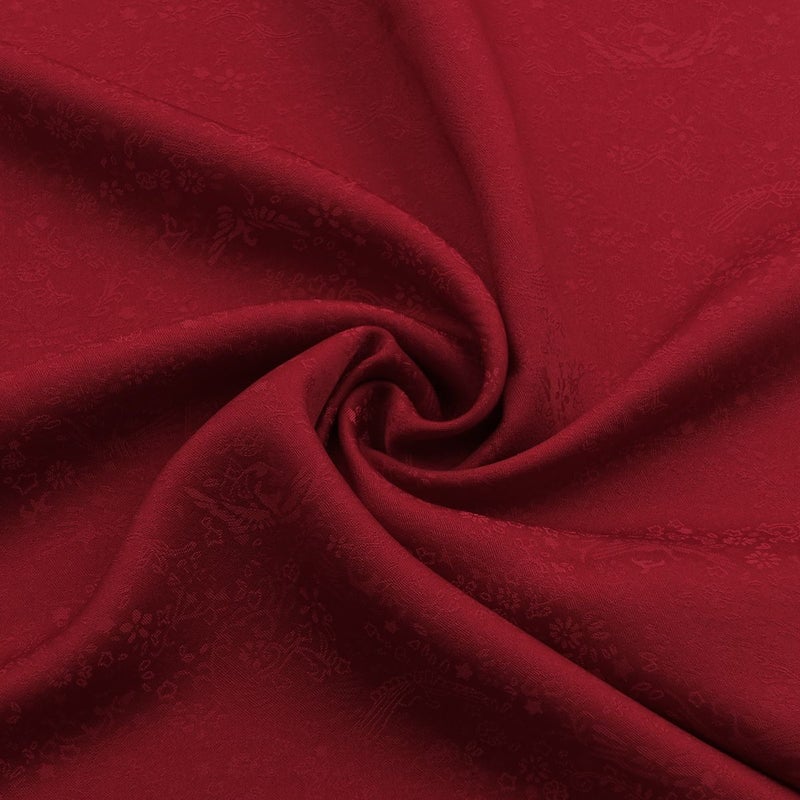 仕立てオーダー着物(もしくは羽織) ちりめん 洗える着物 小紋 テイジン 鳳凰 紅