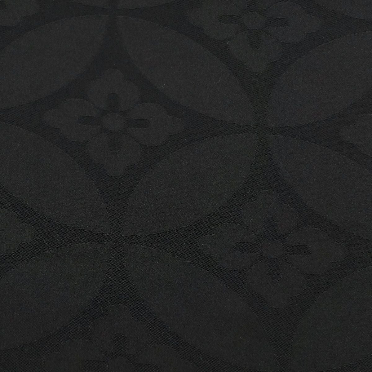 仕立てオーダー着物(もしくは羽織) ちりめん 洗える着物 小紋 テイジン 七宝大 黒