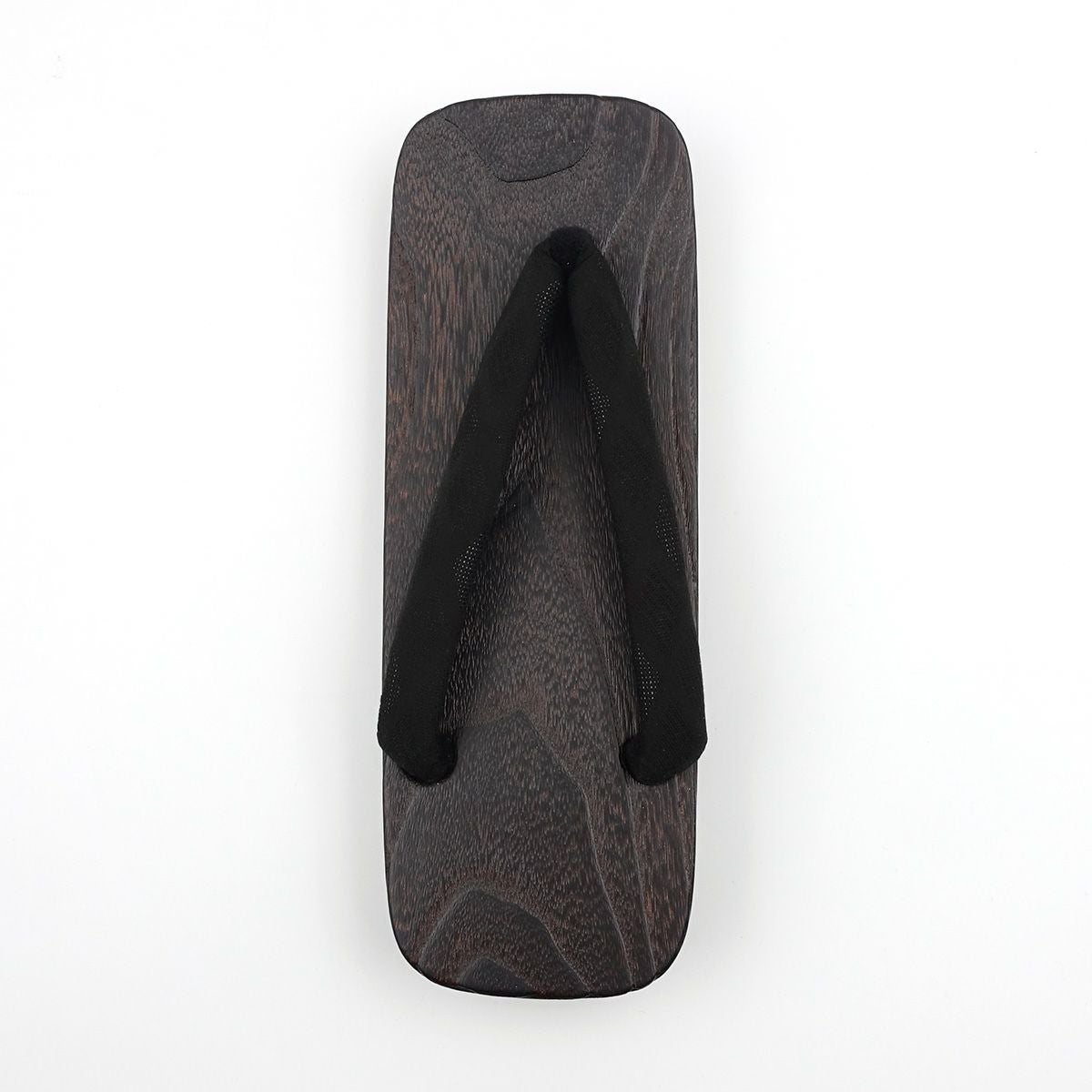 桐下駄 男物 黒 菱