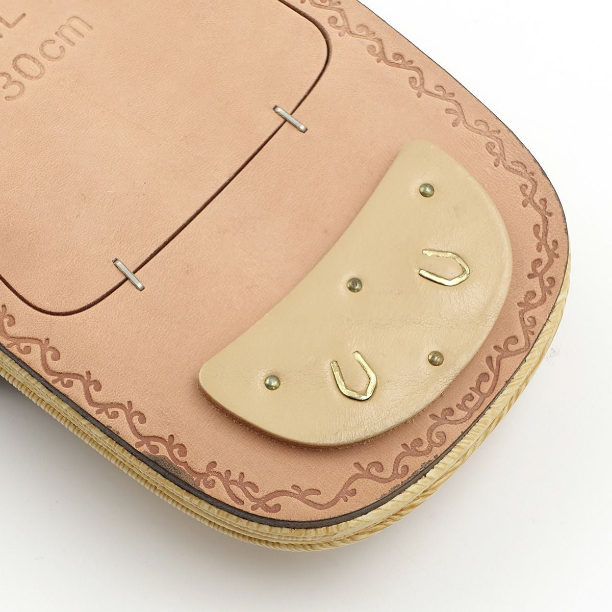 雪駄 男物 牛革底 黒鼻緒 4L