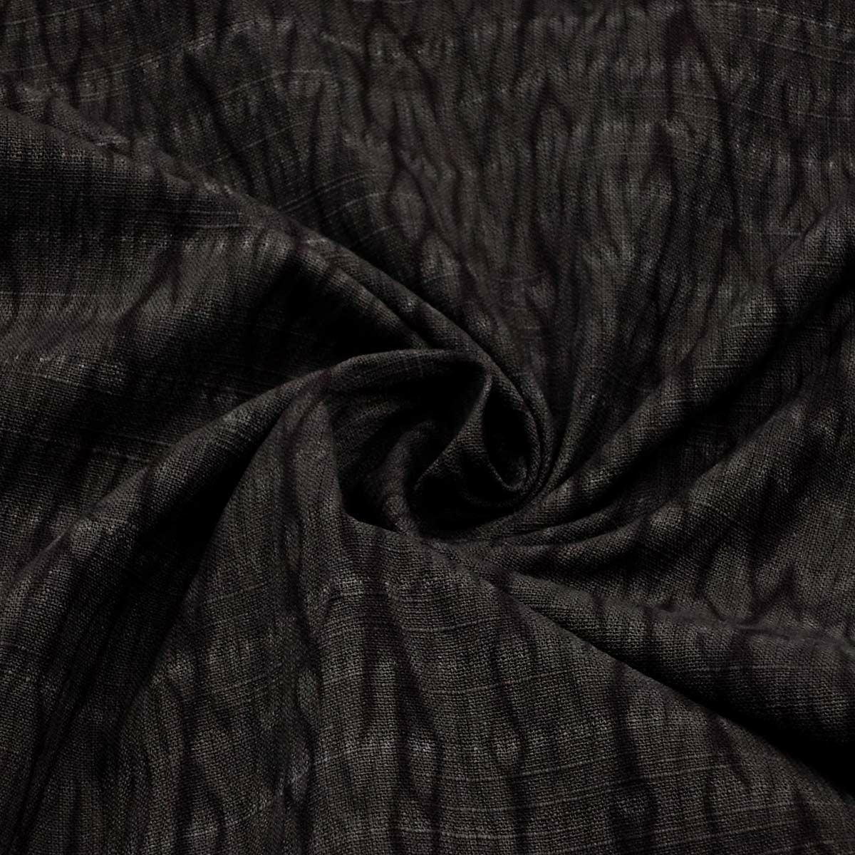 仕立てオーダー着物 越後片貝木綿 絞り着尺 焦茶 | 男着物の加藤商店