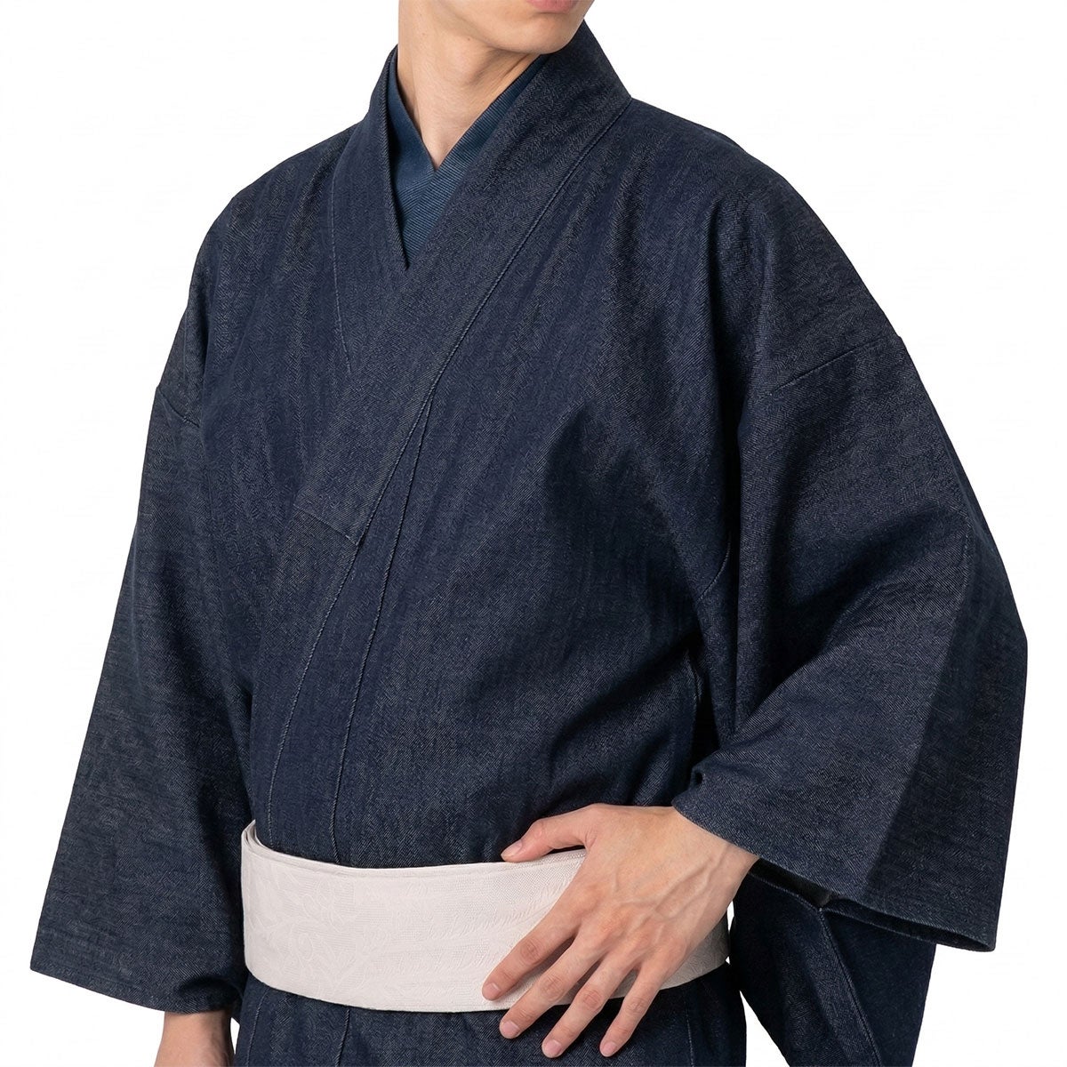 男着物 越後片貝木綿 デニム 仕立てオーダー