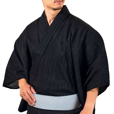 メンズ浴衣 近江ちぢみ綿麻