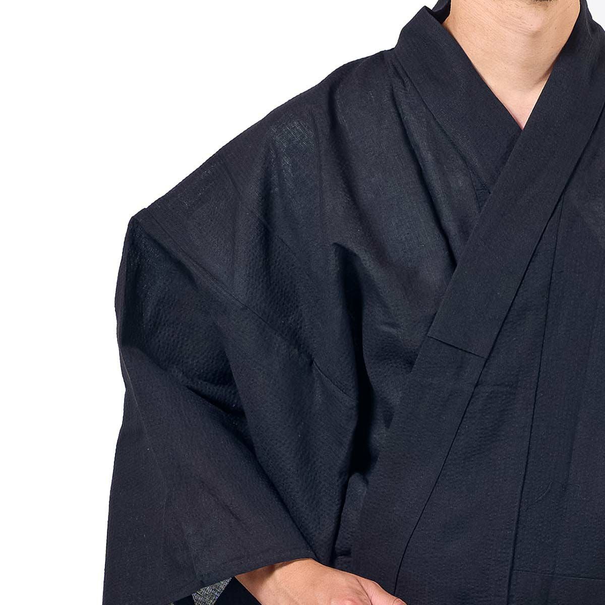 メンズ浴衣 しじら綿麻