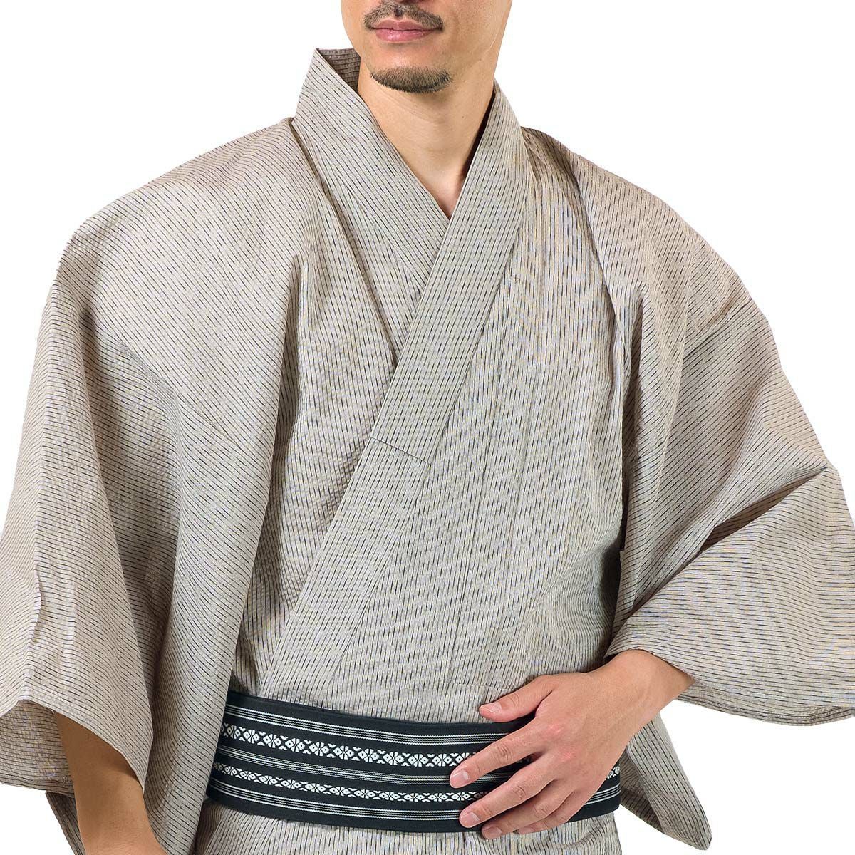 メンズ浴衣 しじら綿麻