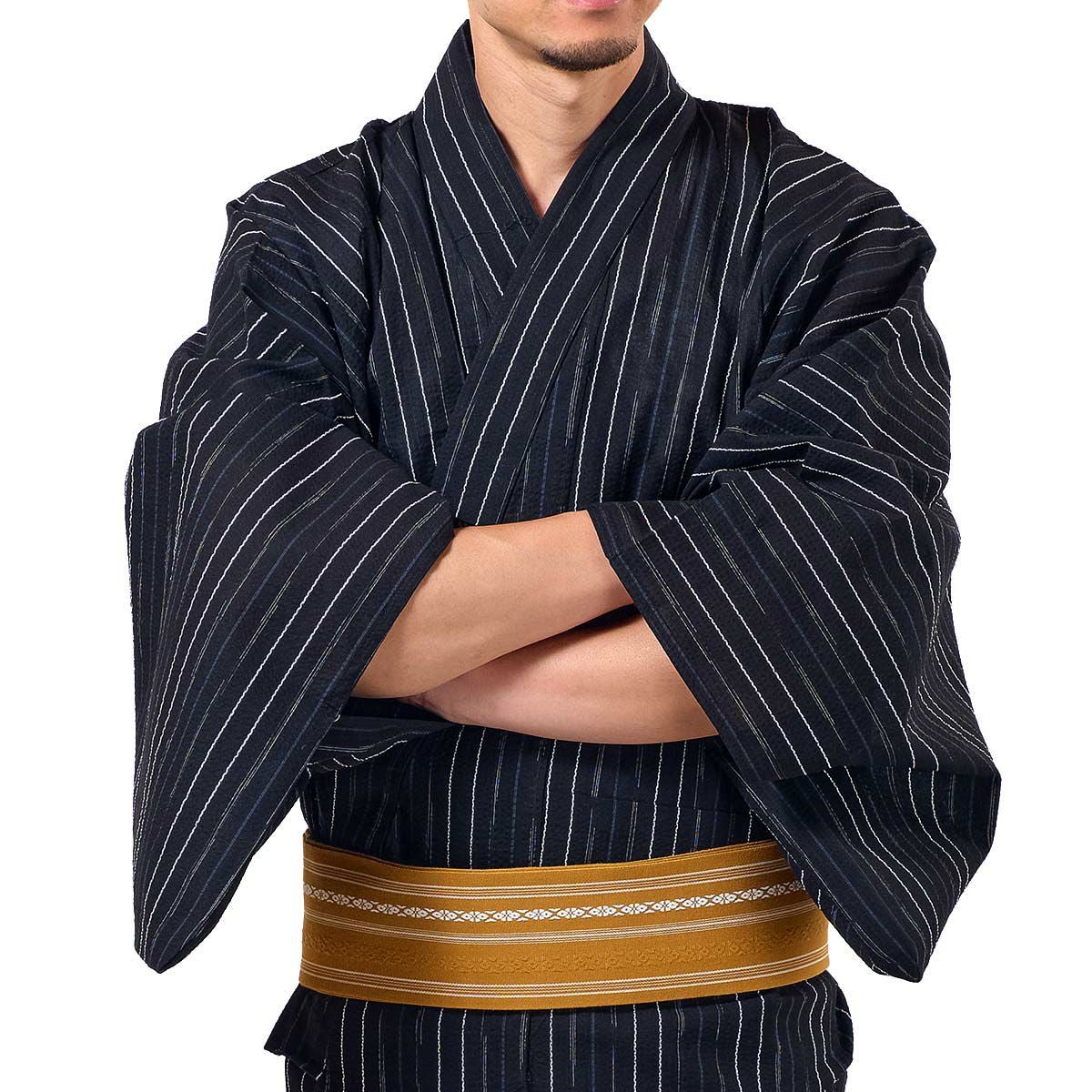 メンズ浴衣 しじら綿麻