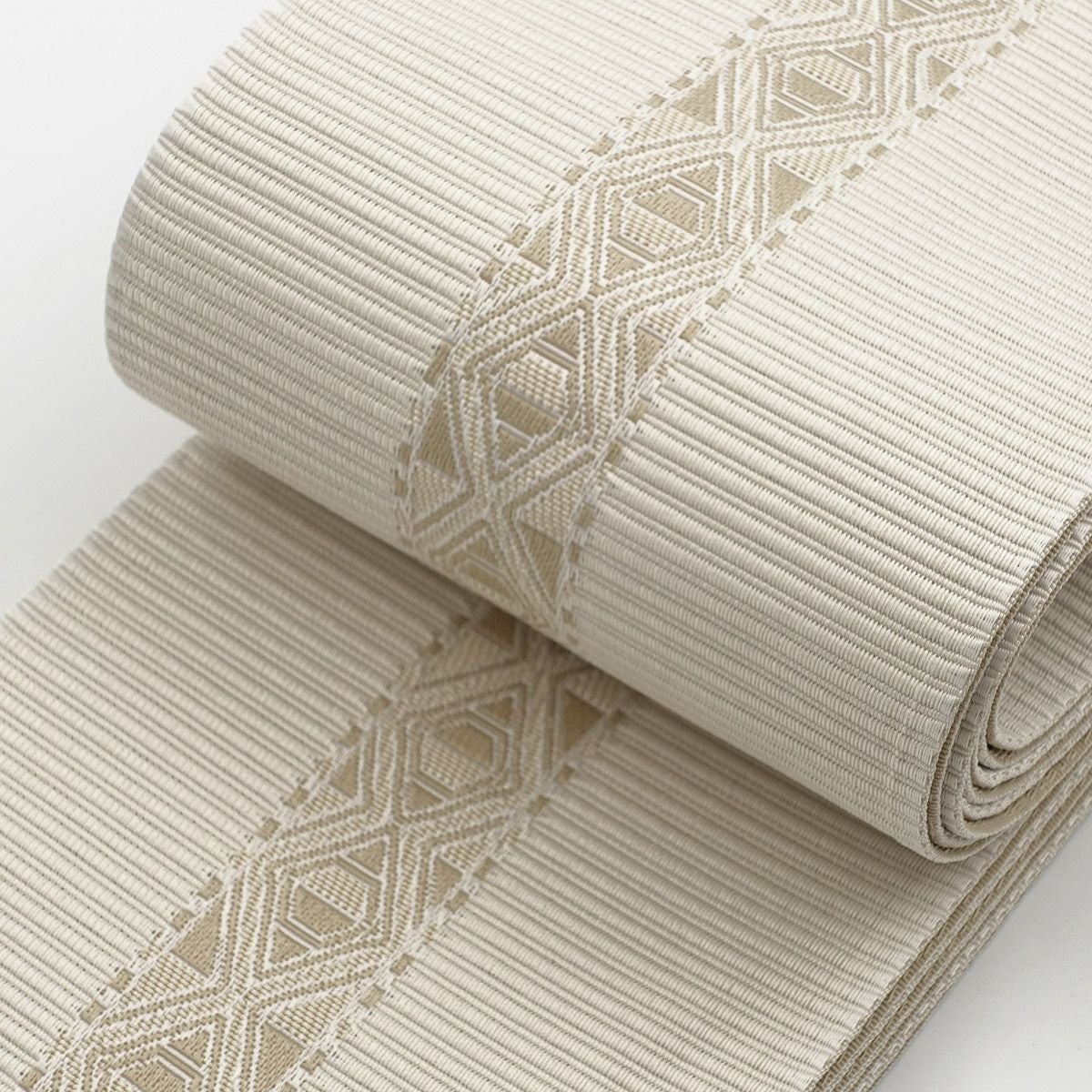 角帯 菱 生成×クリーム