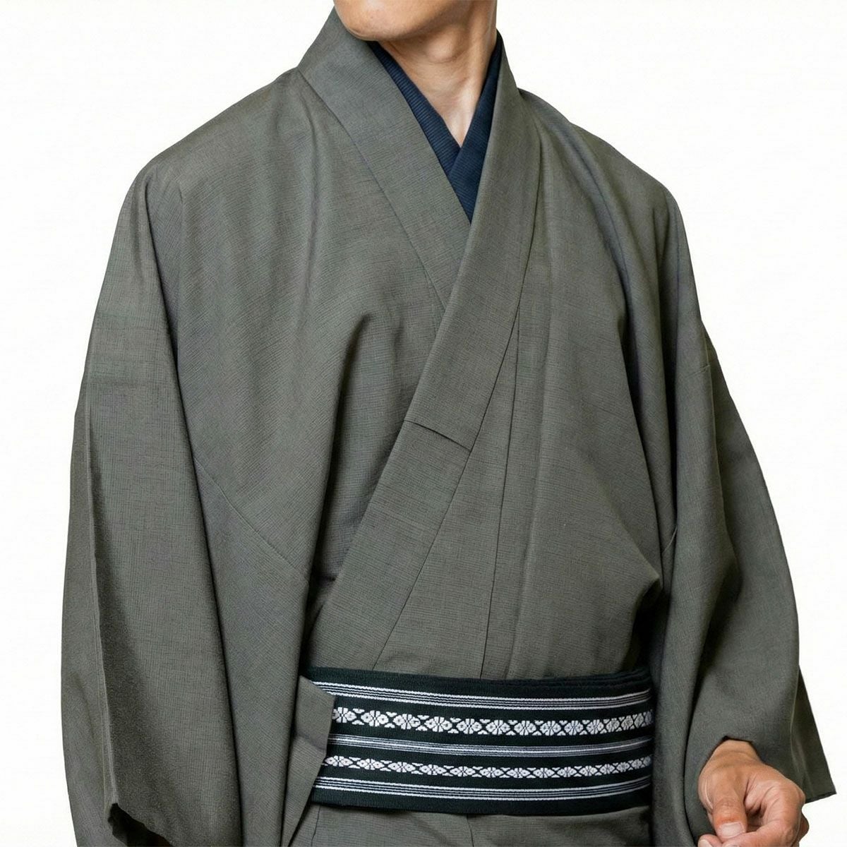 男着物 正絹 米沢織