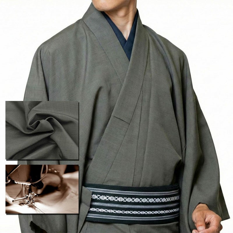 男着物 正絹 米沢織