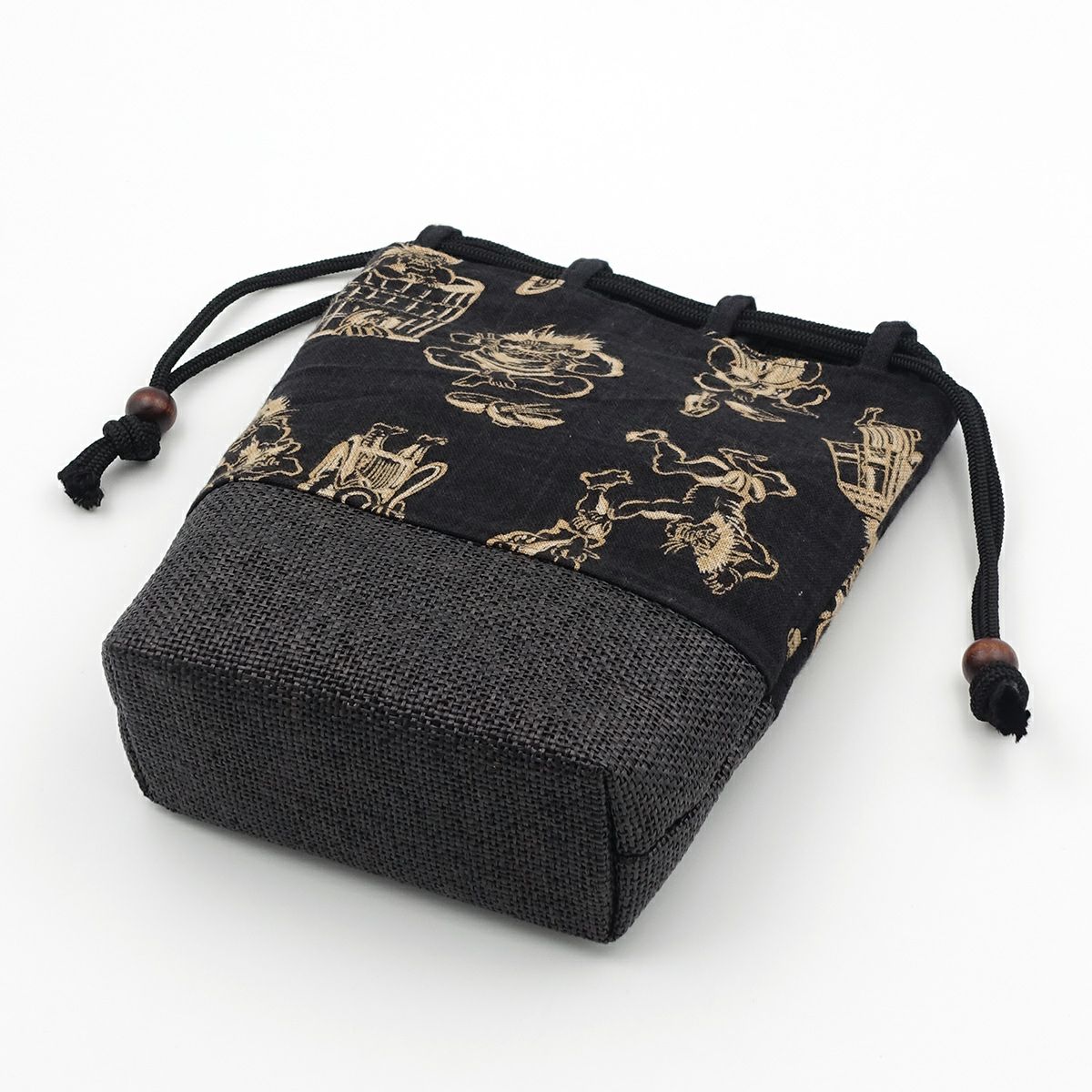 巾着袋 信玄袋 鬼 黒 | 男着物の加藤商店《公式》