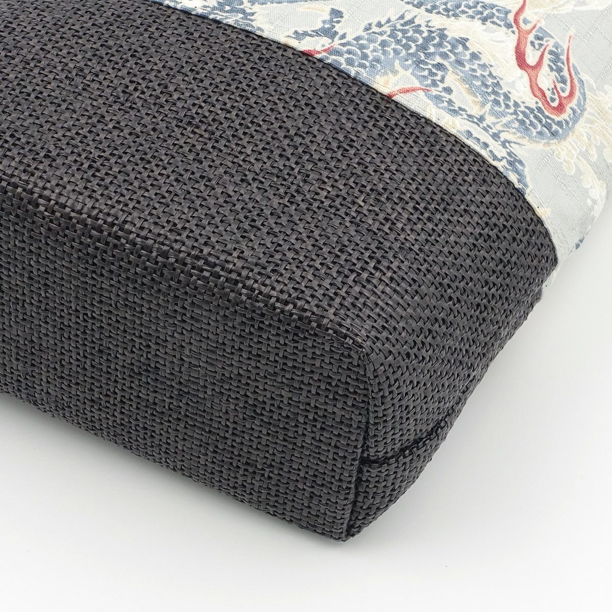 巾着袋 信玄袋 龍 薄青