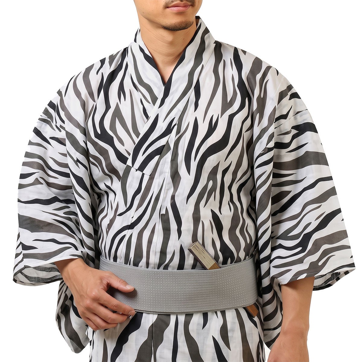 大きいサイズの浴衣セット 190cm前後対応 5L Kセット （浴衣+角帯+男