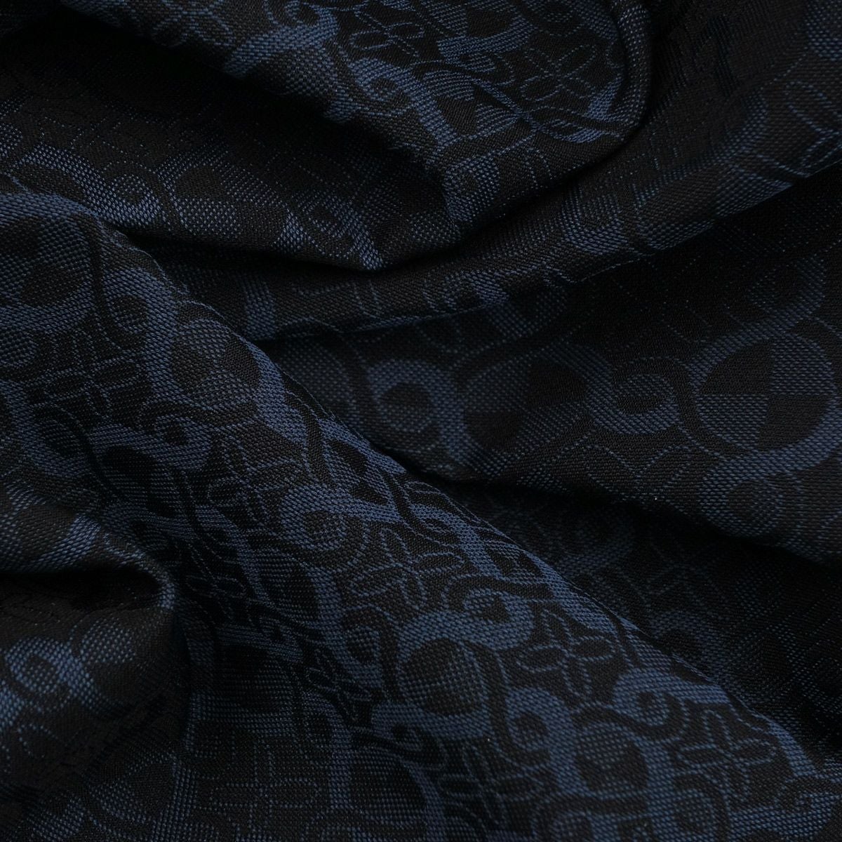 正絹 お召し 西陣織 紺 国内仕立て オーダー着物(もしくは羽織)