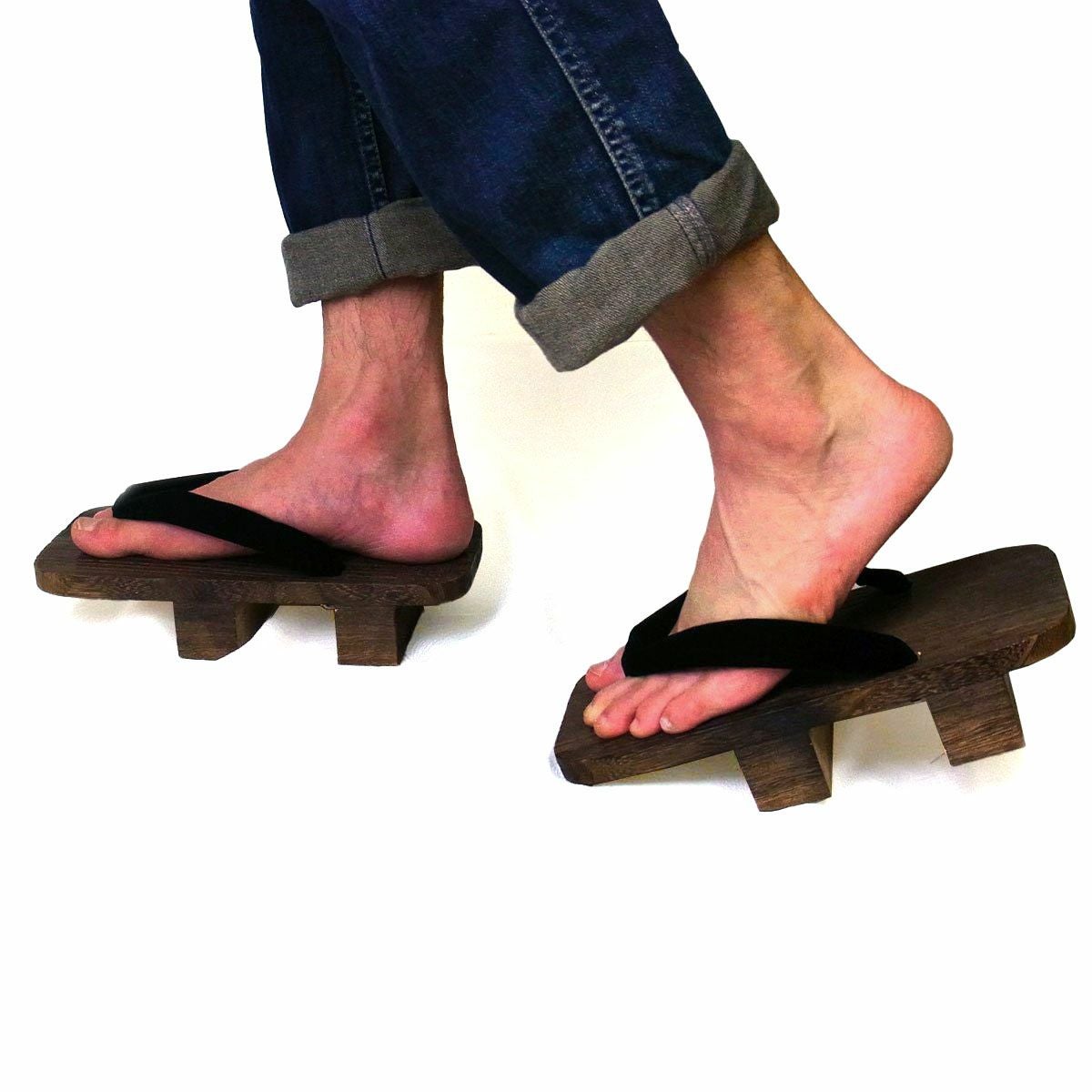 桐下駄 二枚歯/男もの(日本製) 焼き