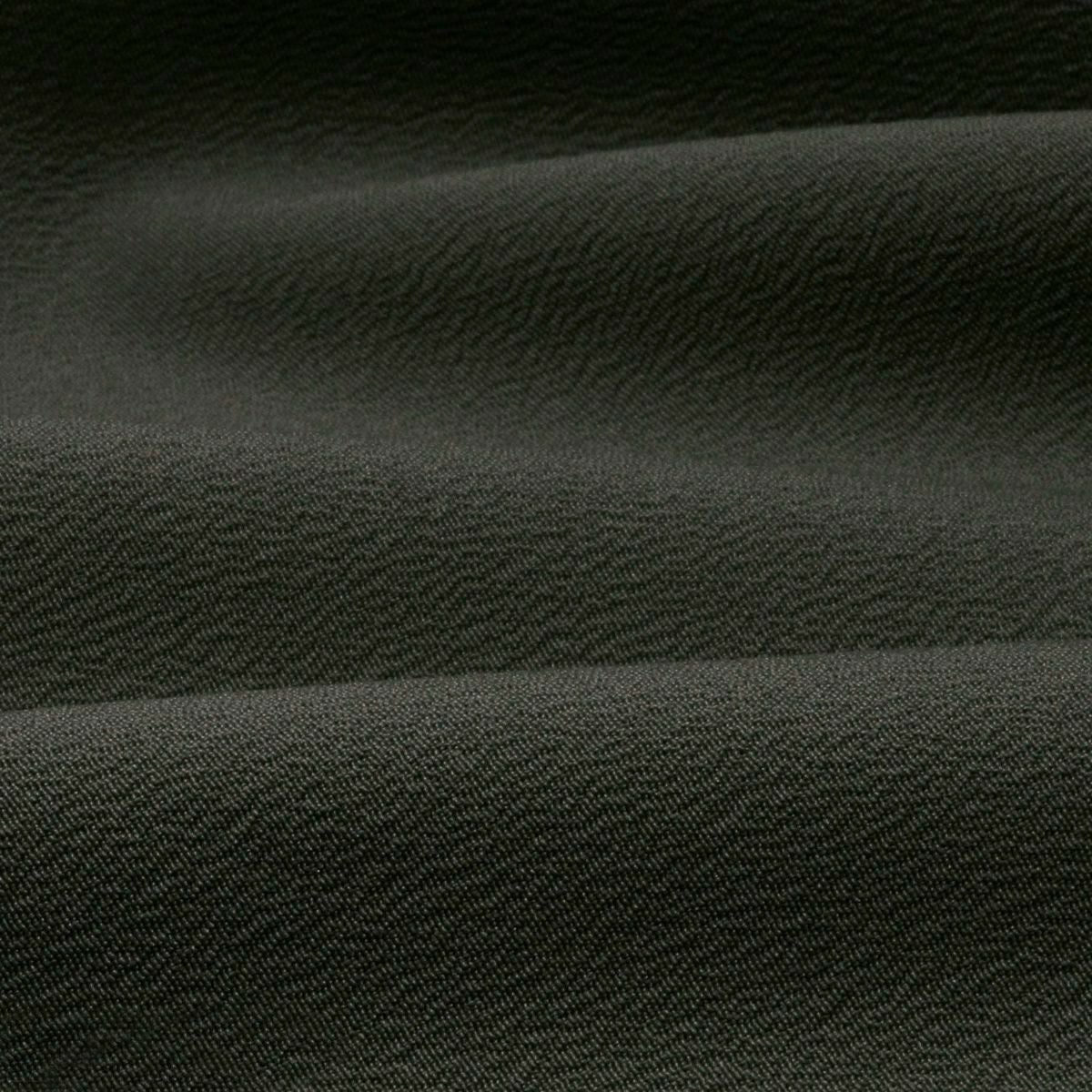 気軽に着物が着られる男着物3点セット 洗える着物 ちりめん 濃グレー M～LL （春・秋・冬）