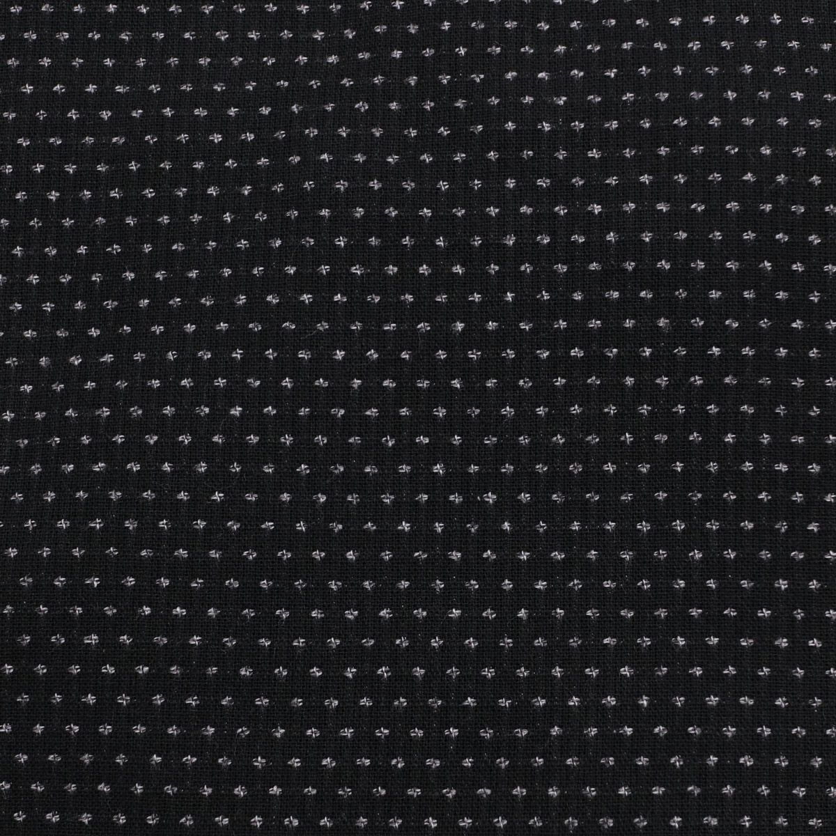 作務衣 男物 綿 水玉 黒