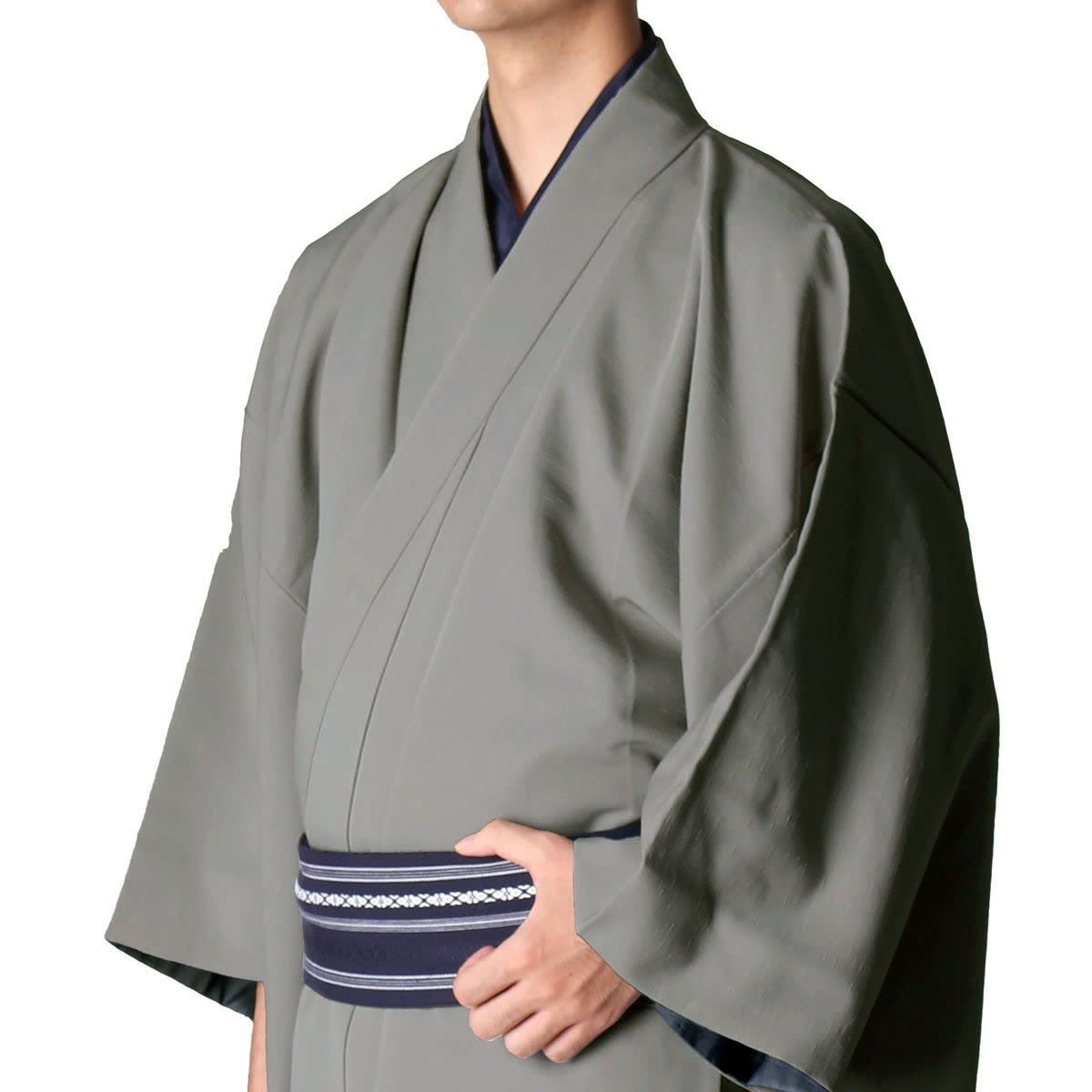 仕立てオーダー着物(もしくは羽織) 洗える着物 紬 グレー