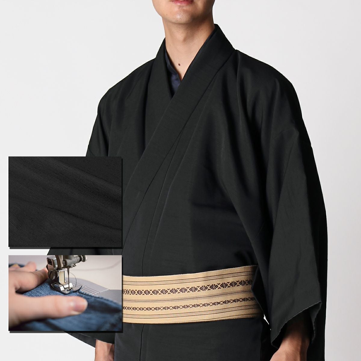 紬の着物 十日町紬 かさね絣格子 濃茶色（お取り寄せ品） | カジュアル着物