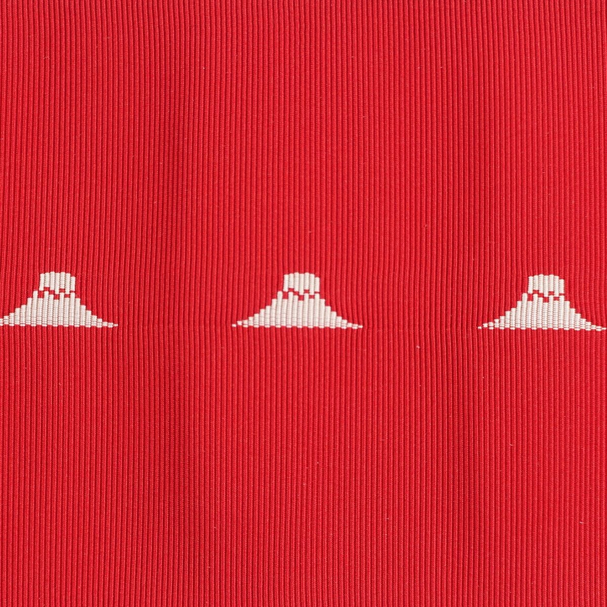 角帯 正絹 博多織物 西村織物 富士山 赤