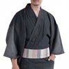 デニム着物 メンズ 単衣 黒
