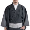 デニム着物 メンズ 単衣 黒