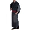 デニム着物 メンズ 単衣 黒