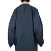 道行コート メンズ エンボス 紬 花 紺