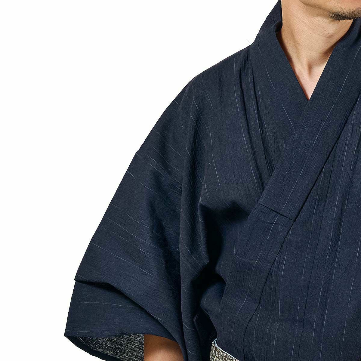 メンズ浴衣 近江ちぢみ綿麻