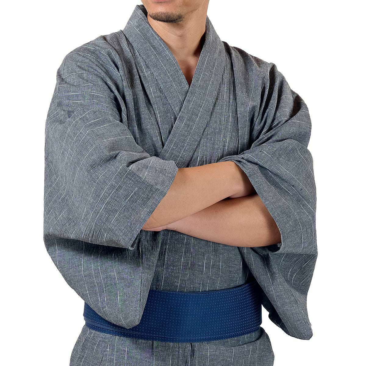 メンズ浴衣 近江ちぢみ綿麻セット