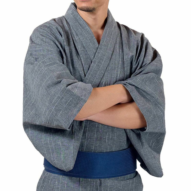 メンズ浴衣 近江ちぢみ綿麻セット