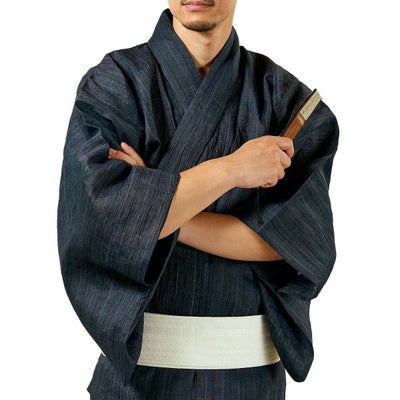 メンズ浴衣 近江ちぢみ 本麻 セット
