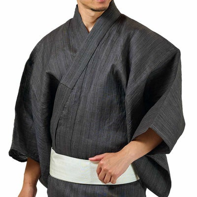 メンズ浴衣 近江ちぢみ 本麻 セット