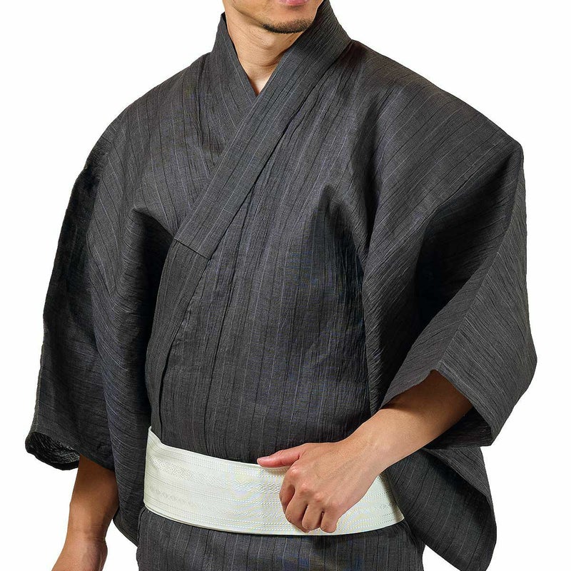 メンズ浴衣 近江ちぢみ 本麻 セット