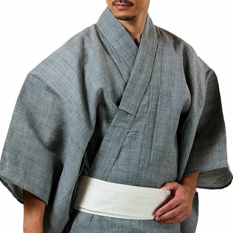 メンズ浴衣 近江ちぢみ 本麻 セット