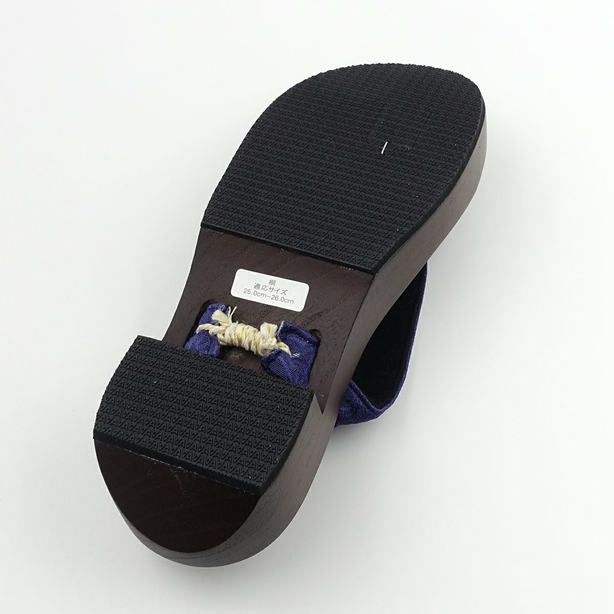 桐下駄 25cm～27cm位まで対応 ピドヒール型台 青