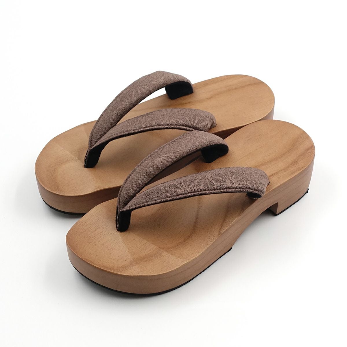 桐下駄 25cm～27cm位まで対応 ピドヒール型台 茶