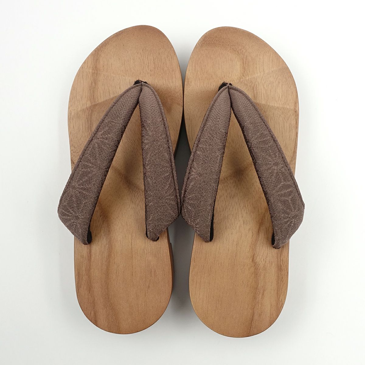 桐下駄 25cm～27cm位まで対応 ピドヒール型台 茶