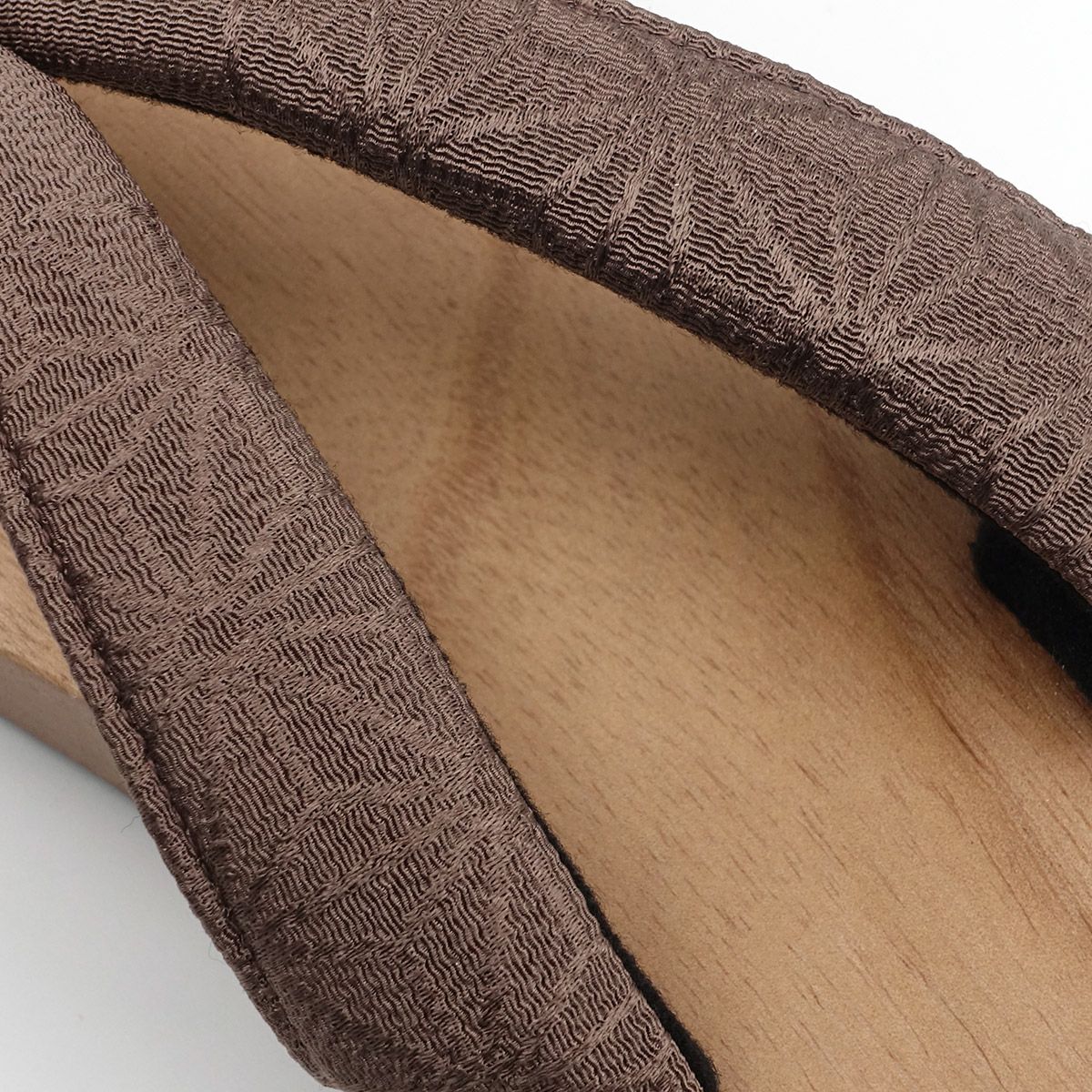 桐下駄 25cm～27cm位まで対応 ピドヒール型台 茶