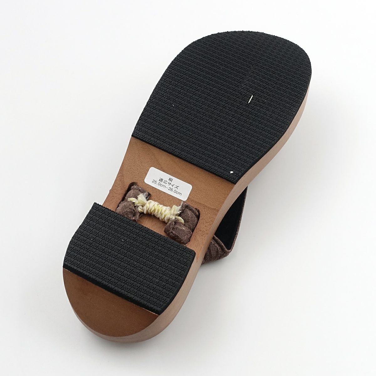 桐下駄 25cm～27cm位まで対応 ピドヒール型台 茶