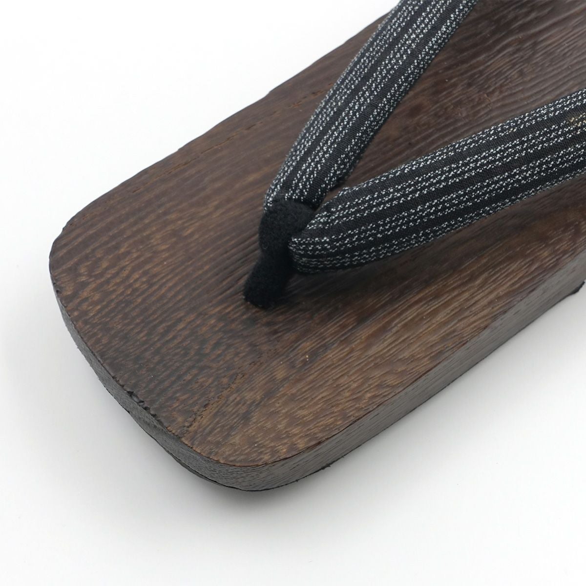 桐下駄 25cm～28.5cm位まで対応 黒 縞