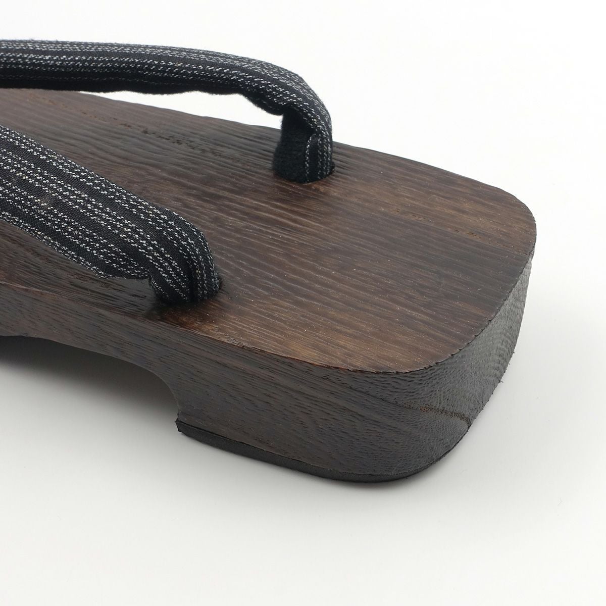 桐下駄 25cm～28.5cm位まで対応 黒 縞