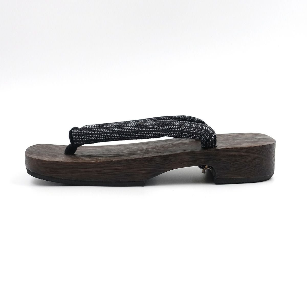 桐下駄 25cm～28.5cm位まで対応 黒 縞